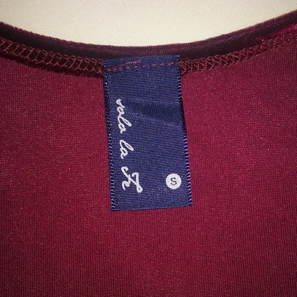 Vola La Fe Red Velvet Dress Small - Picture 4 of 8